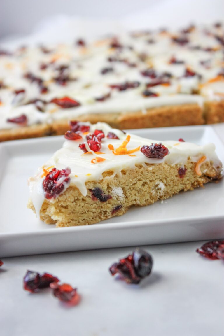 Gluten Free Cranberry Bliss Bars are a copycat recipe of the Starbucks favourite treat.  So many people raved about this bar so I needed to make it gluten free so I could try it as well.