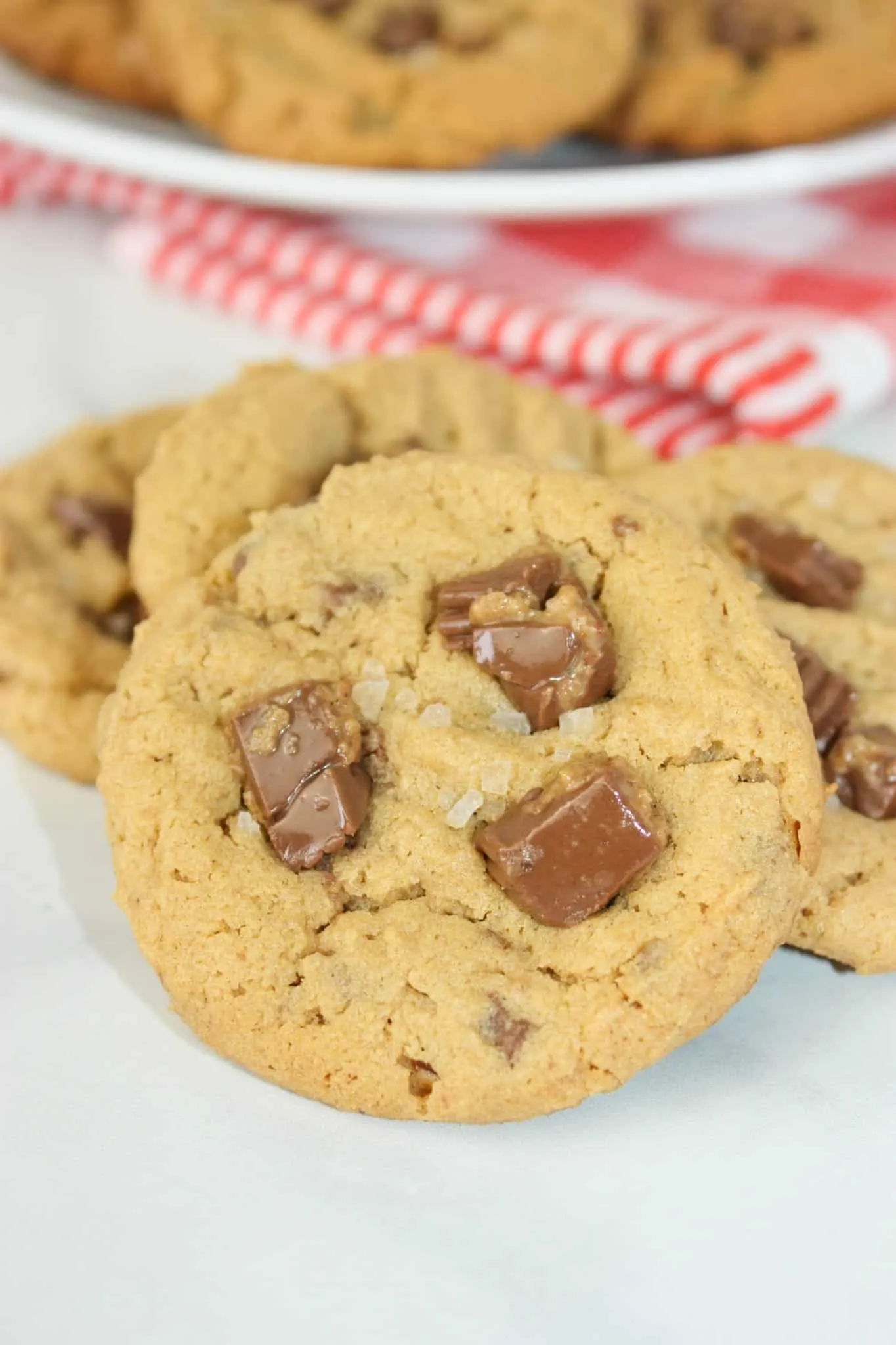 Peanut Butter Cup Cookies are the perfect gluten free dessert for peanut butter lovers.  There are not many who can resist the chocolate, peanut butter combination! 