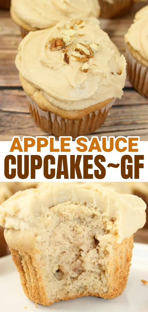 Apple Sauce Cupcakes are a tasty snack or a great dessert to serve as part of any lunch or dinner menu.  