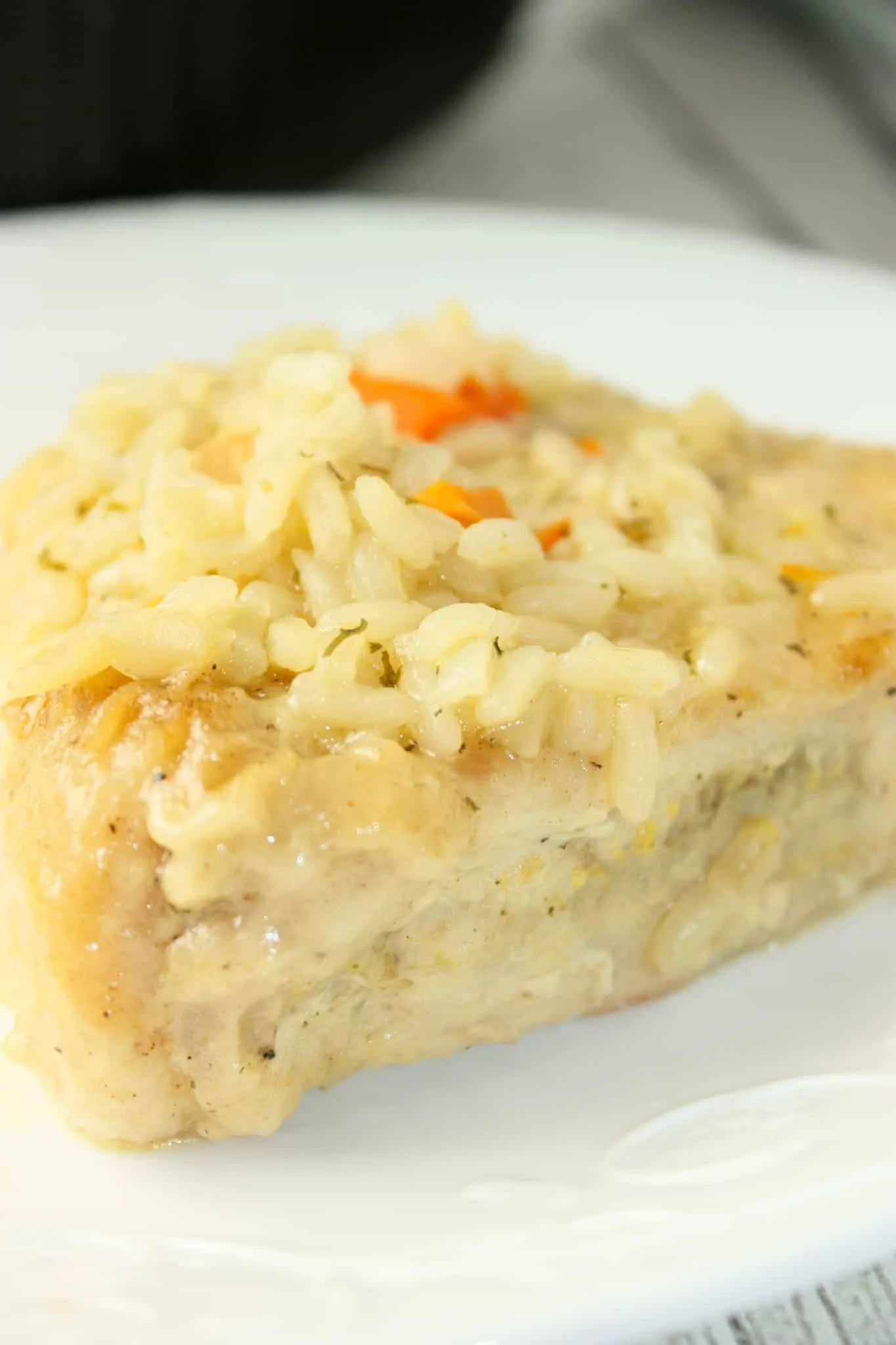 Easy Crock Pot Pork Chops is a tasty slow cooker recipe.  These boneless pork chops are cooked in a flavourful, gluten free soup after being coated in seasonings.