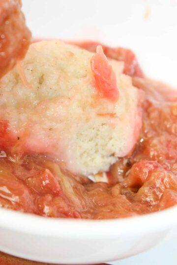 Rhubarb Grunt is yet another delicious way to use this seasonal vegetable that we usually treat like a fruit. Access to a rhubarb patch means I am always looking for a variety of ways to incorporate this vegetable.