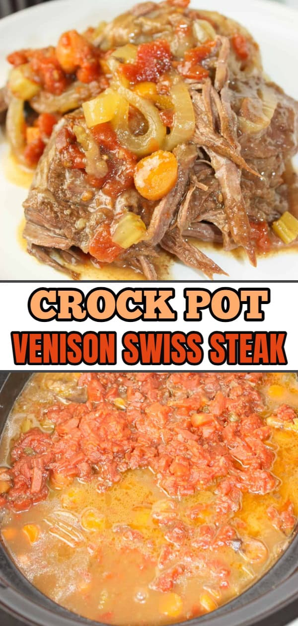 Crock Pot Venison Swiss Steak is a simple slow cooker recipe. Venison round steak, or leg steak smothered in a tasty sauce make this a delicious choice on those busy evenings any time of the year.