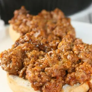 Crock Pot Sloppy Joes is a tasty slow cooker recipe.  This popular main course, done in a slow cooker allows you to let the ingredients slowly simmer while you take care of other things.