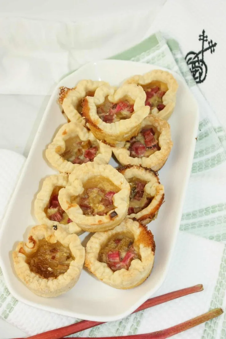 Rhubarb Butter Tarts are a delicious variation of the classic Canadian butter tart. These tarts combine the sweet, gooey filling of traditional butter tarts with the tangy flavor of rhubarb.