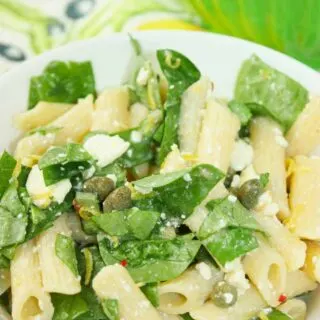 Feta Lemon Penne Salad is a bright, zesty dish that balances the tang of fresh lemon with the creamy saltiness of crumbled feta.  