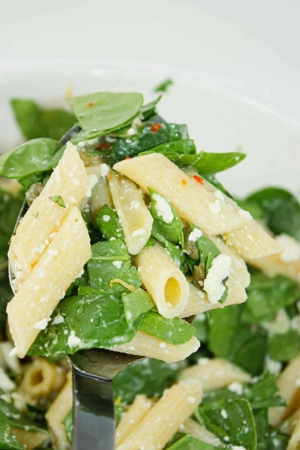 Feta Lemon Penne Salad is a bright, zesty dish that balances the tang of fresh lemon with the creamy saltiness of crumbled feta.  