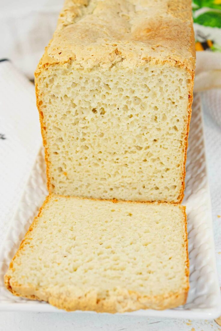 Gluten Free Sandwich Bread is soft and tender, with a golden crust that holds its shape beautifully.