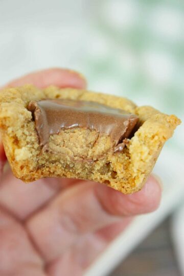 Reese’s Peanut Butter Cookie Cups are a dreamy fusion of soft, chewy cookie and creamy chocolate perfection.