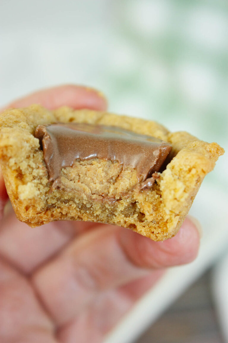 Reese’s Peanut Butter Cookie Cups are a dreamy fusion of soft, chewy cookie and creamy chocolate perfection.
