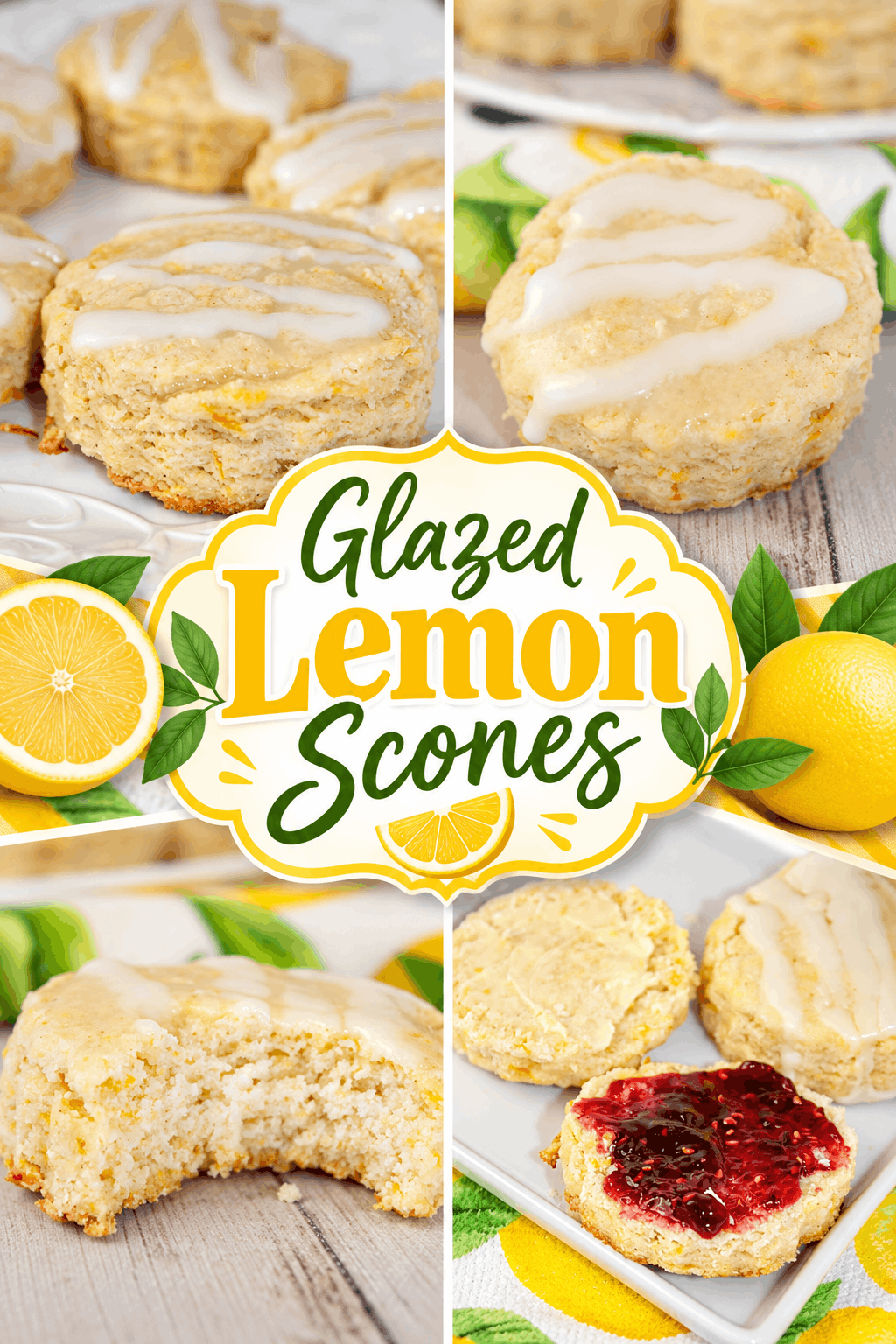 These Glazed Lemon Scones are tender, buttery, and bursting with bright lemon flavour! 🍋✨ This easy gluten-free scone recipe features fresh lemon zest and a sweet lemon glaze drizzled over the top. Perfect for breakfast, brunch, afternoon tea, or a delicious snack, these homemade lemon scones are sure to brighten your day. Save this gluten-free lemon scone recipe for your next baking day!