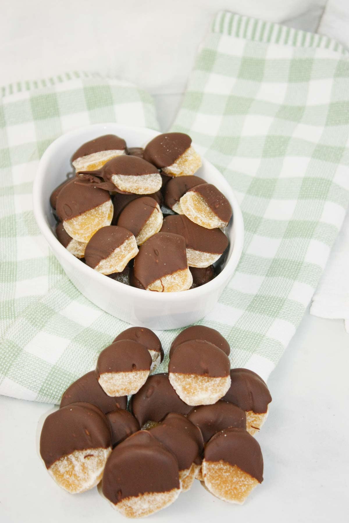 Dipped Candied Ginger is a perfect blend of sweet, warm, spicy, and smooth—simple ingredients transformed into a tiny moment of joy.