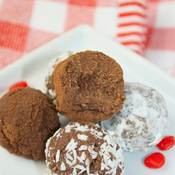 These easy truffles are rich, creamy, and melt-in-your-mouth delicious. Made with cream cheese, they have a luscious, velvety texture.