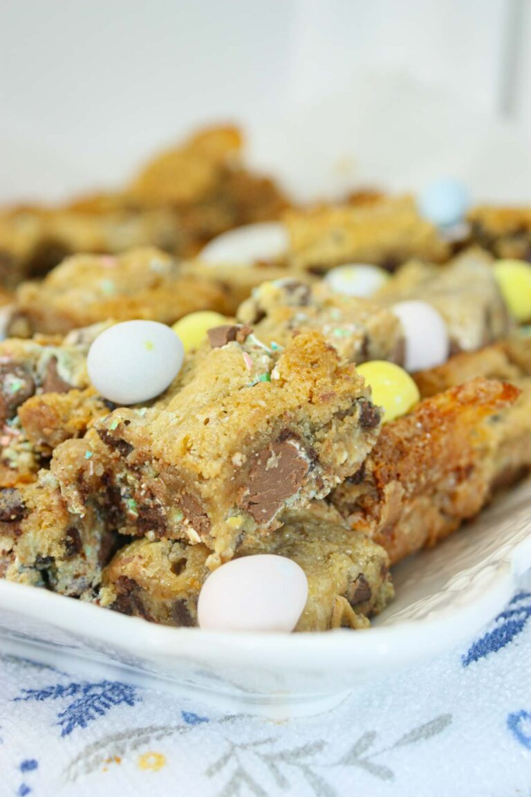 These Easter Cookie Squares are a dreamy layered dessert that combines everything you love about cookies and candy.