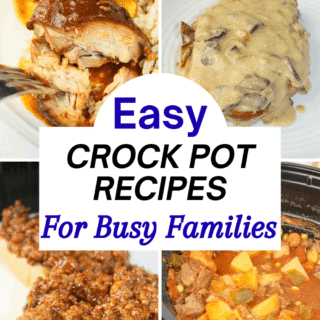 Easy Crock Pot Recipes, crock pot recipes for busy families, crock pot recipe roundup, hearty stews to flavourful chicken and beef dishes, simple crock pot dump and go meals, easy weeknight crockpot dinners that require almost zero effort, comfort food