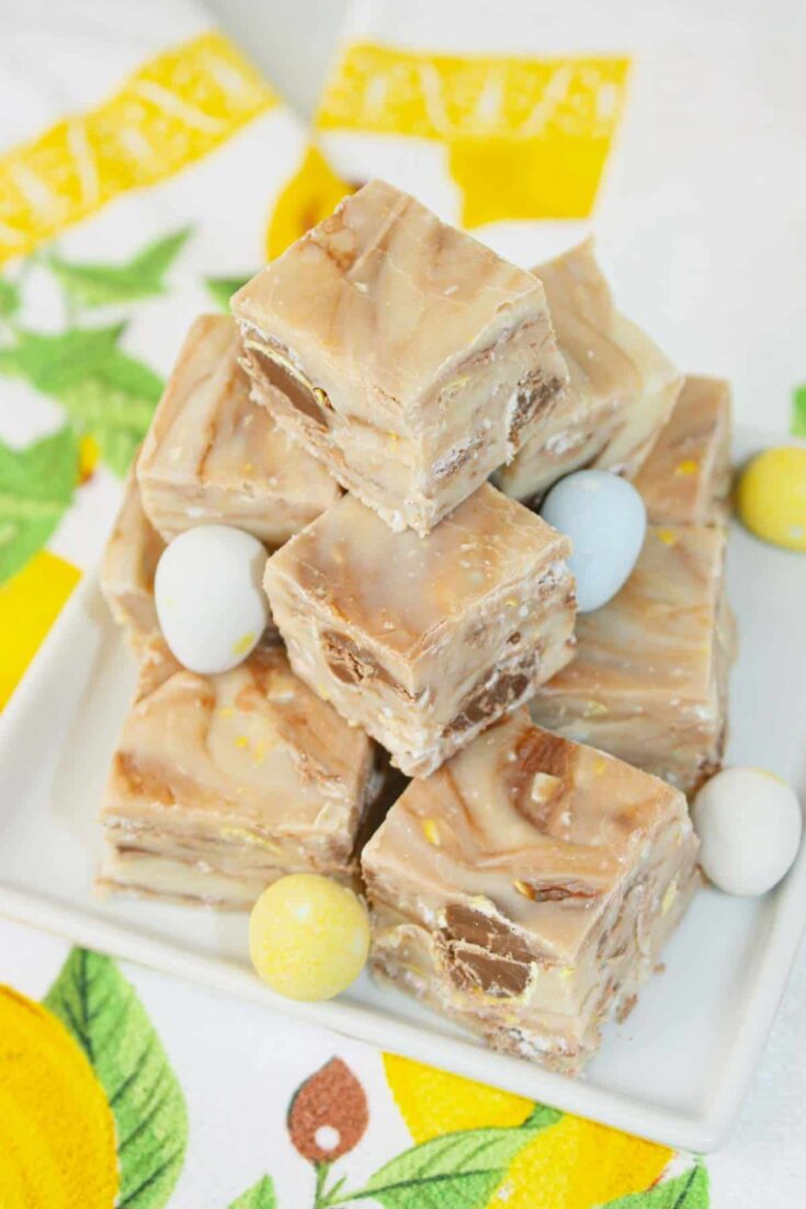 This Microwave Mini Egg Fudge is a creamy, melt-in-your-mouth treat that comes together in minutes. It has that classic fudge richness without any complicated steps.