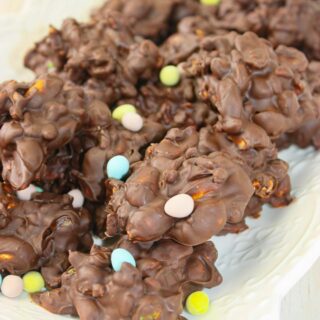 These Micro Mini Egg Peanut Clusters are the perfect treat, crunchy, and completely irresistible. The micro mini eggs add just the right amount of sweetness without overpowering the salty nuttiness.
