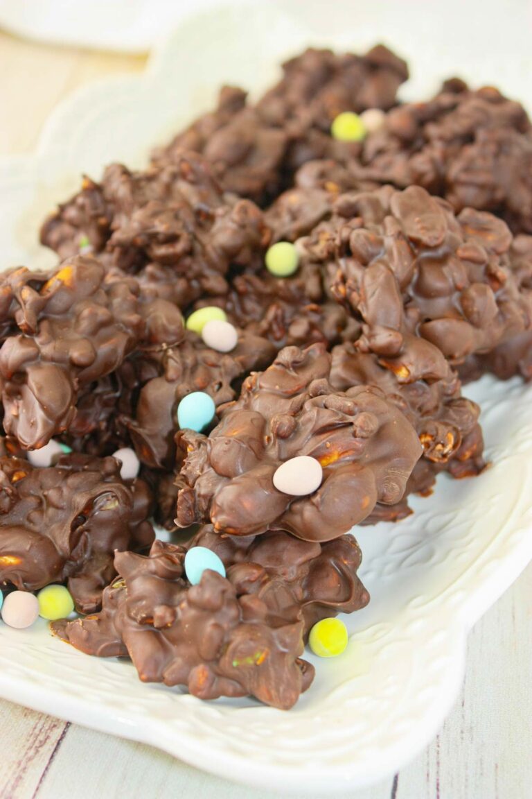 These Micro Mini Egg Peanut Clusters are the perfect treat, crunchy, and completely irresistible. The micro mini eggs add just the right amount of sweetness without overpowering the salty nuttiness.