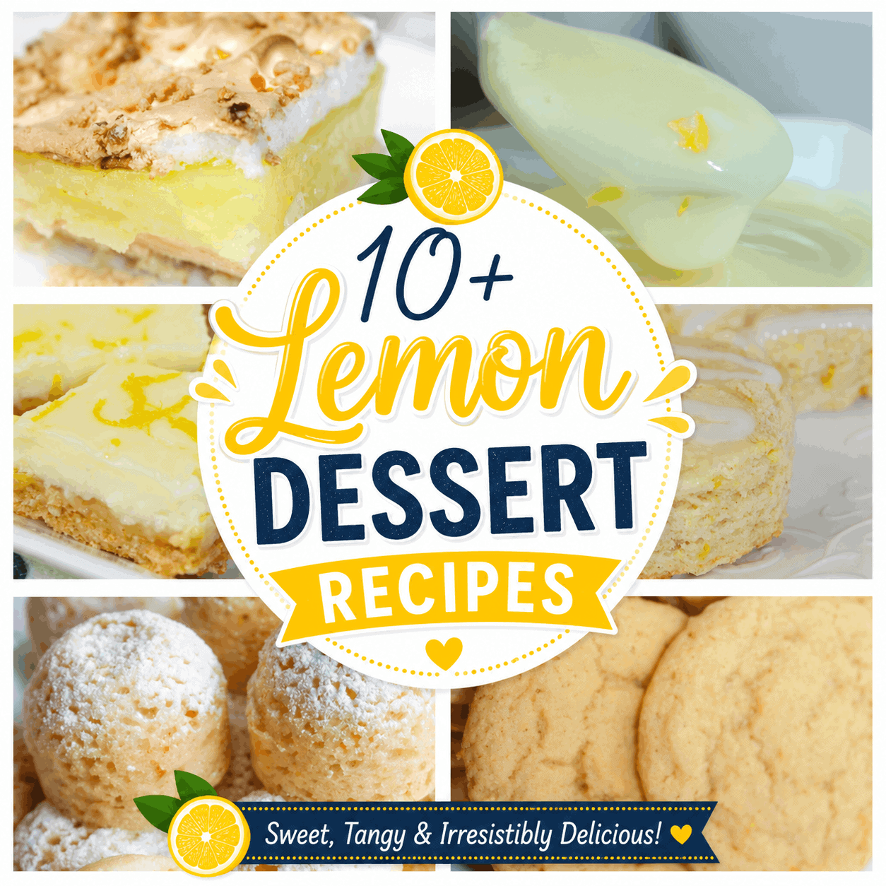 10+ Lemon Dessert Recipes. Dessert recipes that are light, easy to make and delicious. quick desserts with lemon, and fresh lemon dessert ideas.