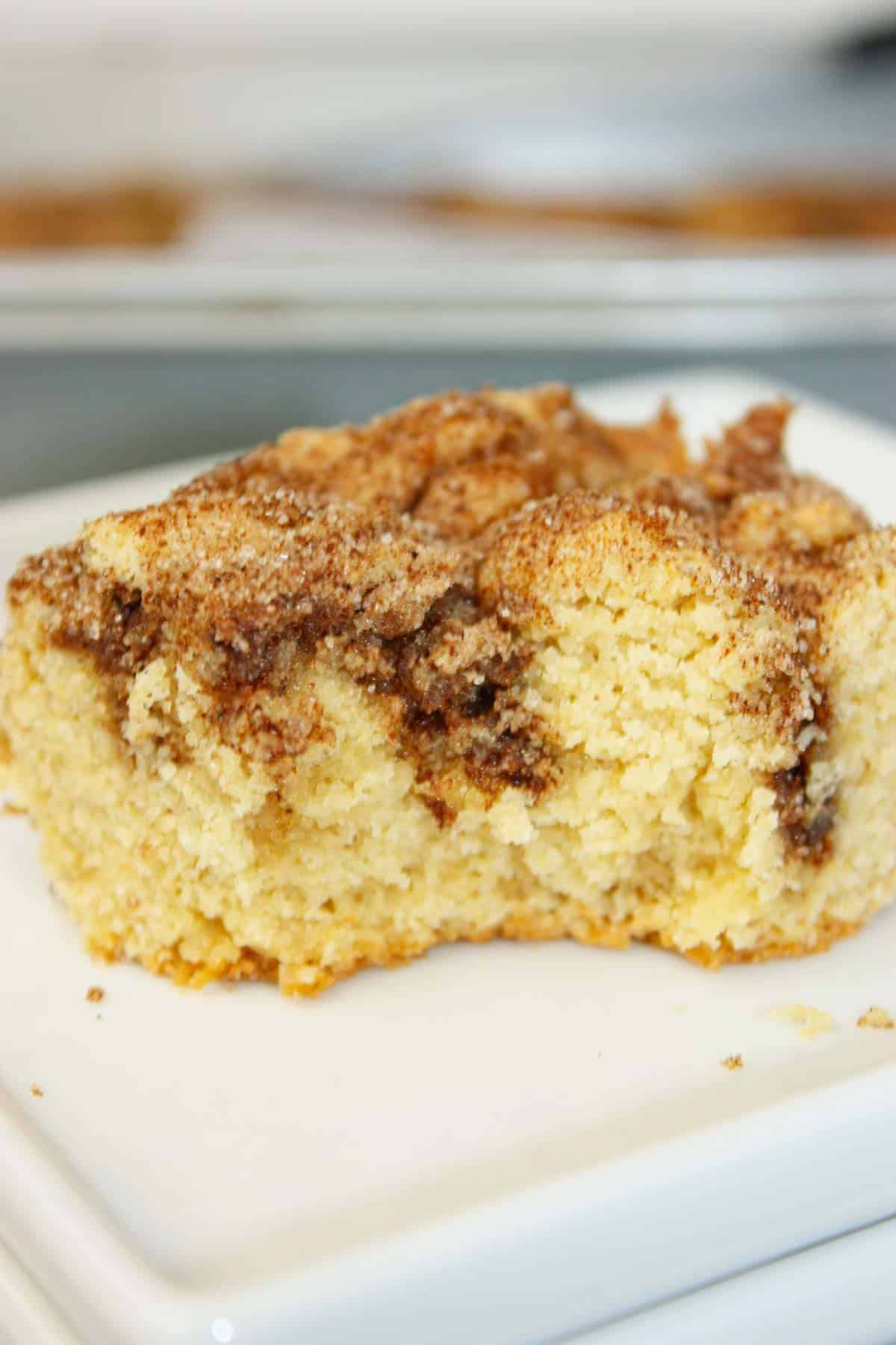 This Cinnamon Coffee Cake is soft, moist, and filled with warm cinnamon flavour in every bite. This gluten free cake brings warmth and nostalgia to any table.