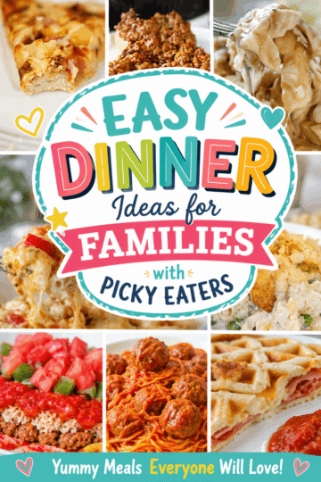 Looking for easy dinner ideas for families with picky eaters? This roundup is packed with quick and delicious family meals, including cheesy pizza, comforting pasta dishes, hearty casseroles, crispy poutine, and more. Whether you need simple weeknight dinners or kid-friendly recipes everyone will enjoy, you'll find plenty of easy meal ideas to make dinnertime stress-free and delicious. Save this Pin for your next family meal plan!