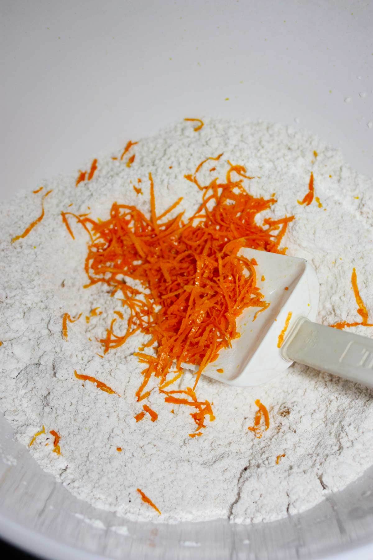 Stir in the orange zest.